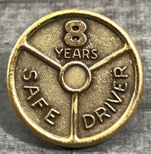 8 Years Safe Driver Employers Mutuals Of Wausau Lapel Hat Vest Screwback Pin picture