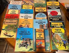 Adventures of TinTin 24 GN Book Lot Herge Little Brown Complete Set + 2 Bonus picture