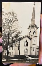 RPPC Photo Groton New York ME Church Street View Pub. by N.A. Collings picture
