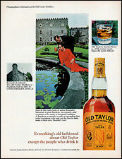 1966 Old Taylor Bourbon Distillery Castle circa 1887 retro photo print ad LA11 picture