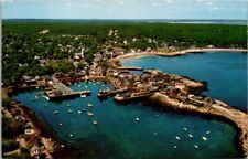 Postcard Rockport Massachusetts Air View of Bearskin Neck Beach/Yacht Club P271 picture