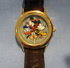 DISNEY MICKEY MINNIE GOOFY DONALD PLUTO WATCH by TIME WORKS WORKING picture