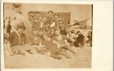 Ravenhall Coney Island A Sunday in July Bathing Suites RPPC 1915  Postcard PBA picture