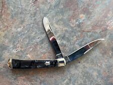 ROUGH RIDER RR966 Midnight Swirl Trapper 2 Blade Pocket Knife NEW picture