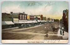 Osage Iowa~Main Street~Leuthold 11th Annual Summer Sale~Sawyer Land Office~1908 picture