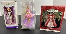 Barbie Hallmark Keepsake 2 Ornament & 1 Figurines Collectible (Coronet) picture