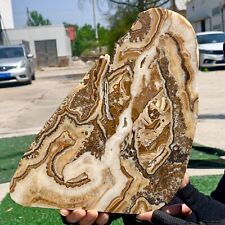 2.78LB Natural Yellow Calcite Mineral Polished Crystal Energy Healing picture