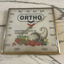 Vintage Thermometer Advertising Ortho Curved Glass 12”x12” picture