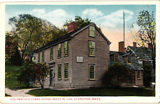 Hancock Clark House Built 1698 Lexington MA White Border Unposted Postcard 1920s picture