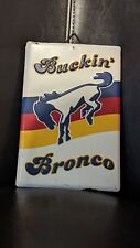 Ford Buckin Bronco Metal Sign picture