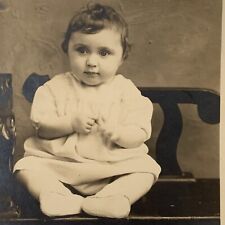 Antique RPPC Real Photograph Postcard Adorable Big Eyed Baby Child picture