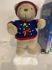 Vntg Telco Motion-ette Animated Christmas Teddy Bear 1996 W/Original Box Tested picture
