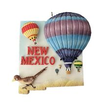 Vintage New Mexico Ornament Land Of Enchantment Christmas 3D Balloons Roadrunner picture