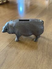 Vintage Cast Iron Floppy Eared Piggy Bank picture