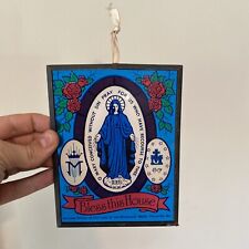 Vintage Catholic Wall Art Plaque Our Lady of the Miraculous Medal Perryville MO picture