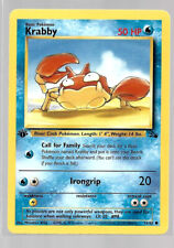 Krabby 1st Edition 51/62 Fossil Pokemon Card NM picture