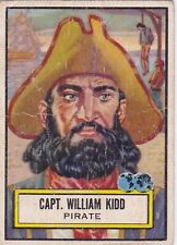 1952 TOPPS LOOK N' SEE #122 CAPT. WILLIAM KIDD POPULAR SET picture
