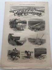 1875 Leslies Antique Print Western Scenes in the Black Hills Country #91621 picture