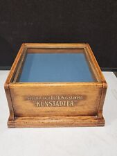 VINTAGE VICTORIAN OAK KUNSTADTER STORE DISPLAY BUTTON CASE CABINET W/ 3 DRAWERS picture