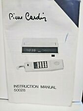 RARE PIERRE CARDIN 50028 CLOCK / TELEPHONE INSTRUCTION MANUAL ONLY picture