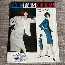 60s VOGUE PARIS ORIGINAL Sewing Pattern JACQUES GRIFFE 1360 Dress Coat UNCUT 12 picture