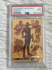 2016 Marvel Masterpieces Daredevil Canvas #97 PSA 9 'SWEET CARD' picture