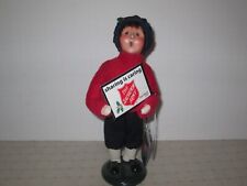 Byers Choice 2015 Salvation Army Boy with Sharing is Caring Sign New picture