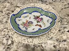 Antique France SEVRES Porcelain Oval Bowl Exclusive Floral Model & Decoration picture