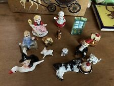 Lot Of 14 Vintage Bone China Miniature Nursery Rhyme Figurines—rare Mother Goose picture