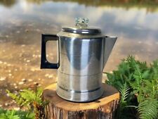 Vintage COMET Aluminum Coffee Maker Percolator 9 Cup Stovetop Outdoor Camping US picture
