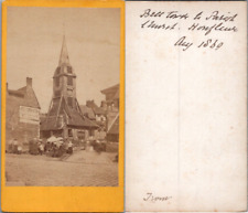 France, Honfleur, Bell Tower of the Church of Sainte Catherine, 1869 Vintage CDV al picture