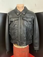 NWOT Harley Davidson Woman’s Heavy Leather Trucker Jacket Nevada Vented Lg XLNT picture