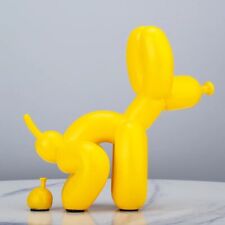 Balloon Dog Doggy Poo Statue Resin Animal Sculpture Home Decoration picture