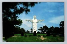 Eureka Springs AR-Arkansas, Christ of the Ozarks Statue Antique Vintage Postcard picture