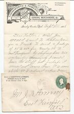 Antique 1888 Farnsworth & Pomeroy Illustrated Letterhead & Envelope Greeley NE picture