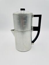 Wear-Ever Aluminum 8 Cup Coffee Pot Percolator#2032 Outdoor Camping Vintage USA picture
