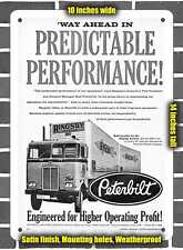 Metal Sign - 1962 Peterbilt Model 282 Truck- 10x14 inches picture