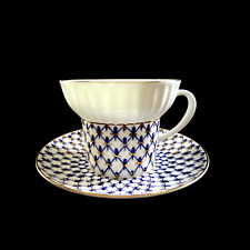Lomonosov Imperial Russian Porcelain Expresso/Demitasse/Teacup & Saucer picture