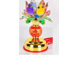 1pc 6.6inch Buddha Lotus Light Colorful Lotus Lamp LED Buddha Supplies picture