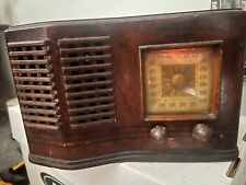 Firestone Superheterodyne vintage antique radio WORKING S-7403-4, missing back picture