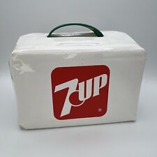 Vtg 7 UP Thermo Keep Soft 6 Pack Cooler White Red 1960's 1970's Cola Advertising picture