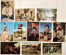 Large Collection (61) Vintage Antique Postcards Native American Indian Tribes picture