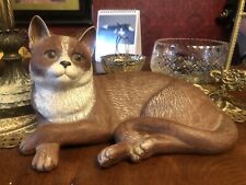 Rare Poole Pottery Large Brown Cat Barbara Linley Adams C1980 picture