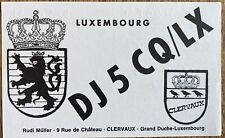 QSL Card - Clervaux Grand Duche - Luxembourg Rudi Muller DJ5CQ/LX 1981 Postcard picture