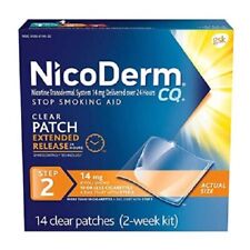 Nicoderm CQ step 2 Patches 21mg kit 14 Patches 14mg Exp 4/2024 picture