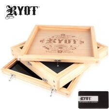 RYOT Screen Box (15x15) Large Smoke Smoking Case Storage Wood Lock Kannastor picture
