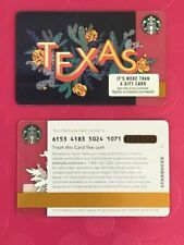 Starbucks Card 2017 2018 Texas Yellow Rose NEW Unused RARE picture