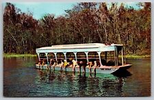 Florida Silver Springs Glass Bottom Boats Reflections River Vintage FL Postcard picture
