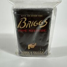 Vintage Empty Briggs  Vertical  Pocket Tobacco Tin  - Collectible picture