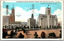1929 Alexander McKinlock Memorial Campus Northwestern University Posted Postcard picture